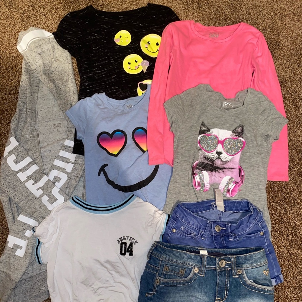 girls 7-8 justice bundle